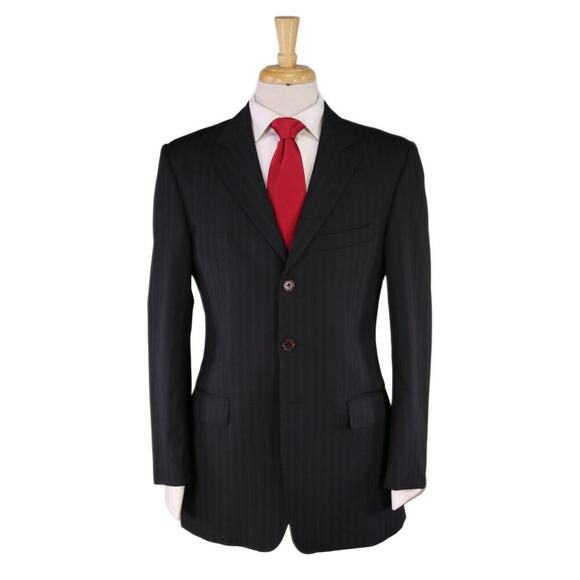 Paul Smith Other - Paul Smith The Westbourne Black Textured Tonestripe 3-Btn Slim Fit Wool Suit 38R